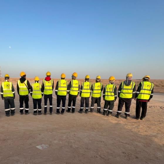 Excavator fleet on bulk earthworks