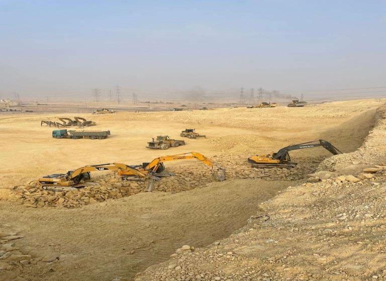 ASDCO excavator fleet lined up